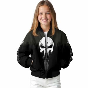 chicago white sox punisher skull black white jacket top rated jacketwow