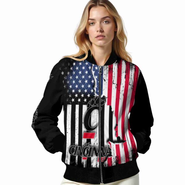 cincinnati bearcats patriotic theme black jacket latest model jacketwow