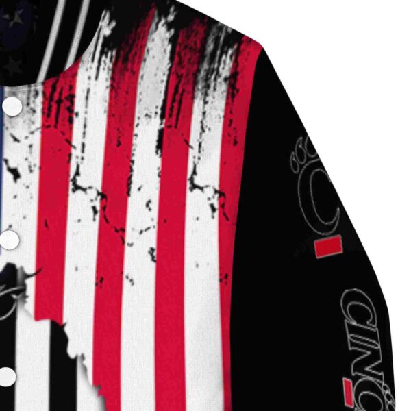 cincinnati bearcats patriotic theme black jacket premium grade jacketwow