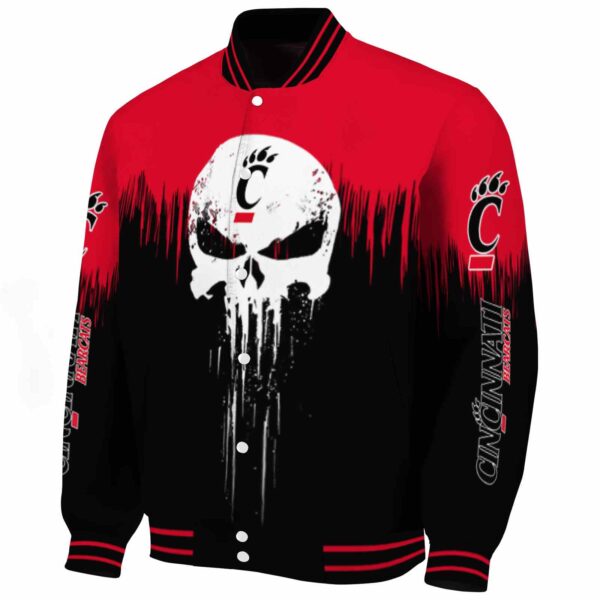 cincinnati bearcats punisher skull red black white jacket best selling jacketwow