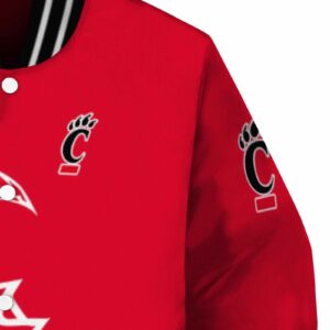 cincinnati bearcats tribal art red white black jacket premium grade jacketwow