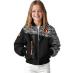 cincinnati bengals camo patchwork black jacket best selling jacketwow
