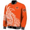 cincinnati bengals tribal art orange white black jacket best selling jacketwow