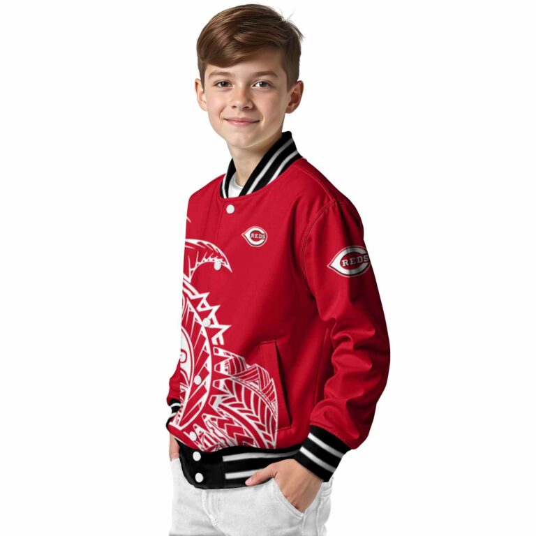 cincinnati reds tribal art red white black jacket trendy jacketwow