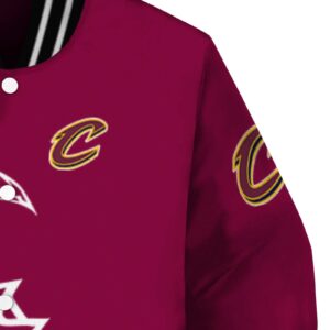 cleveland cavaliers tribal art wine white black jacket premium grade jacketwow