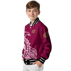cleveland cavaliers tribal art wine white black jacket trendy jacketwow