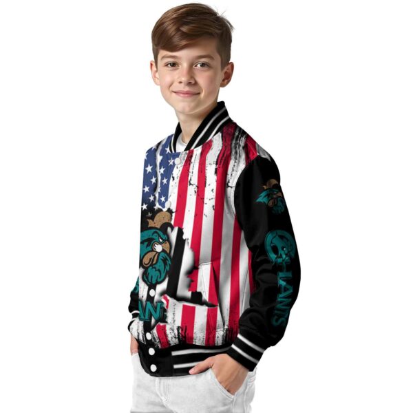coastal carolina chanticleers patriotic theme black jacket trendy jacketwow