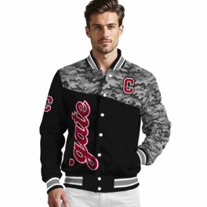 colgate raiders camo patchwork black jacket high quality jacketwow