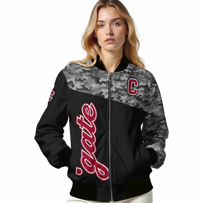 colgate raiders camo patchwork black jacket latest model jacketwow