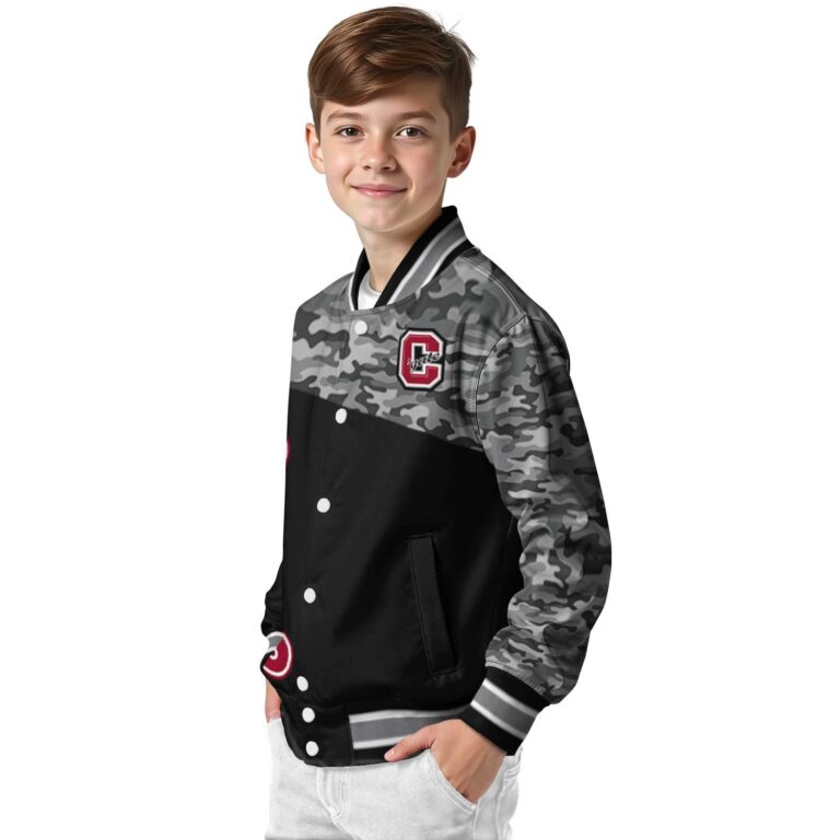 colgate raiders camo patchwork black jacket trendy jacketwow