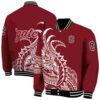 colgate raiders tribal art maroon white black jacket fashion forward jacketwow