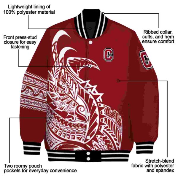 colgate raiders tribal art maroon white black jacket new arrival jacketwow