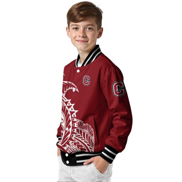 colgate raiders tribal art maroon white black jacket trendy jacketwow