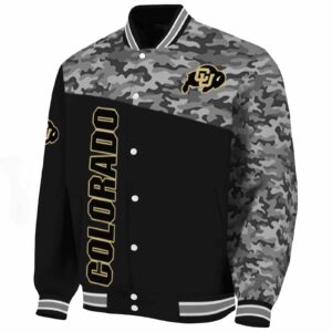 colorado buffaloes camo patchwork black jacket best selling jacketwow