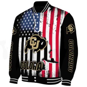 colorado buffaloes patriotic theme black jacket best selling jacketwow