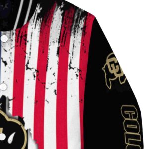 colorado buffaloes patriotic theme black jacket premium grade jacketwow