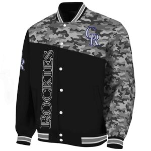 colorado rockies camo patchwork black jacket best selling jacketwow