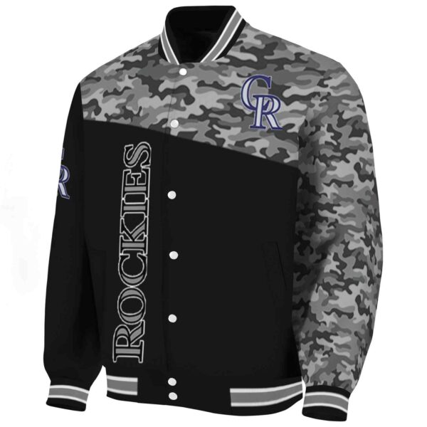 colorado rockies camo patchwork black jacket best selling jacketwow