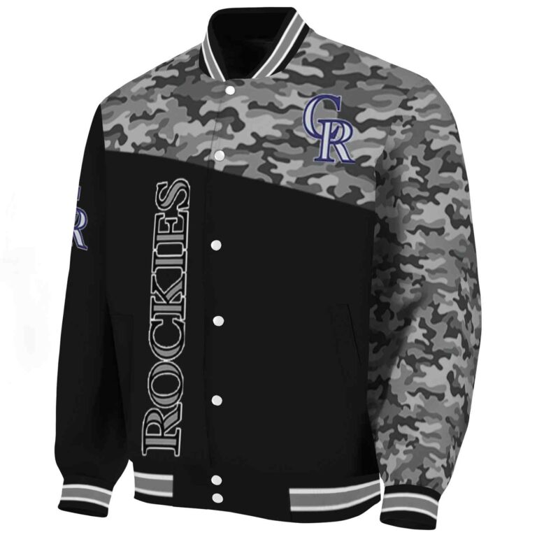 colorado rockies camo patchwork black jacket best selling jacketwow