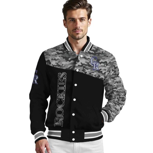 colorado rockies camo patchwork black jacket high quality jacketwow