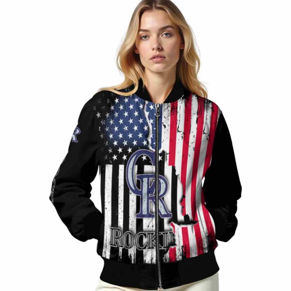colorado rockies patriotic theme black jacket latest model jacketwow