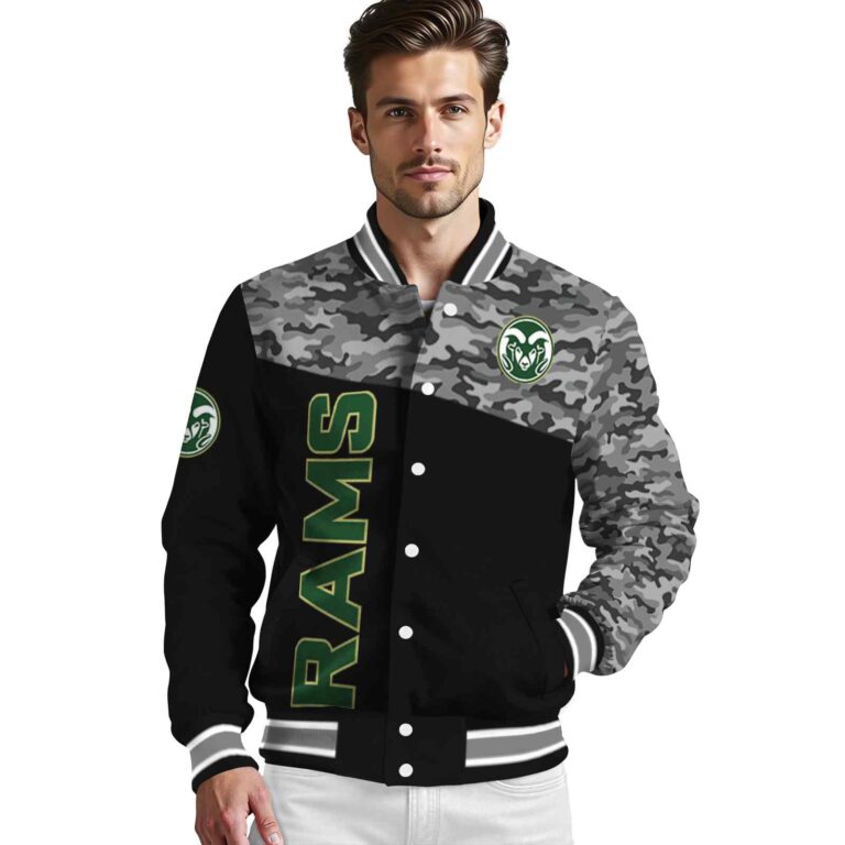 colorado state rams camo patchwork black jacket high quality jacketwow
