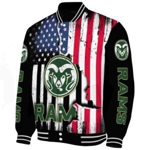 colorado state rams patriotic theme black jacket best selling jacketwow