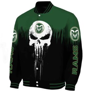 colorado state rams punisher skull green black white jacket best selling jacketwow