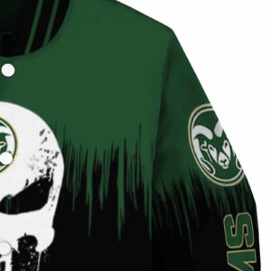 colorado state rams punisher skull green black white jacket premium grade jacketwow