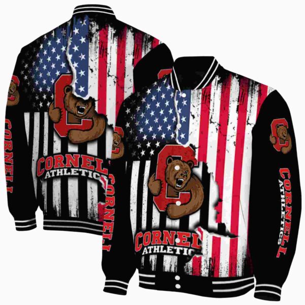 cornell big red patriotic theme black jacket fashion forward jacketwow