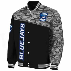 creighton bluejays camo patchwork black jacket best selling jacketwow