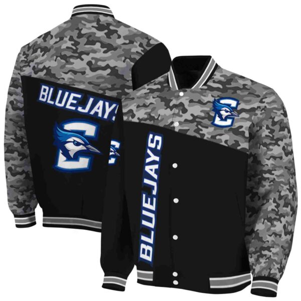creighton bluejays camo patchwork black jacket fashion forward jacketwow