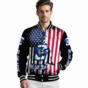 creighton bluejays patriotic theme black jacket high quality jacketwow