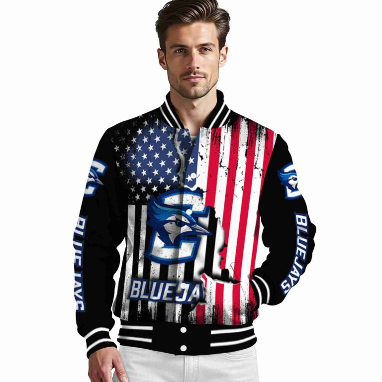 creighton bluejays patriotic theme black jacket high quality jacketwow