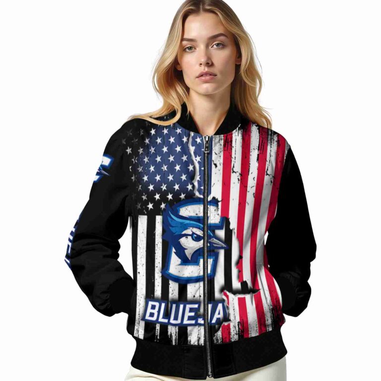 creighton bluejays patriotic theme black jacket latest model jacketwow