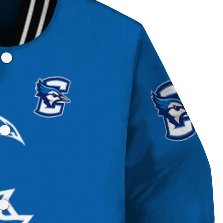 creighton bluejays tribal art blue white black jacket premium grade jacketwow