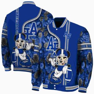 custom air force falcons rose mickey blue jacket fashion forward jacketwow