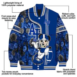 custom air force falcons rose mickey blue jacket new arrival jacketwow