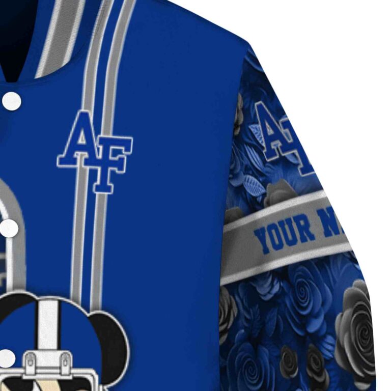custom air force falcons rose mickey blue jacket premium grade jacketwow