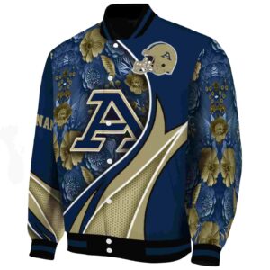 custom akron zips floral print blue jacket best selling jacketwow