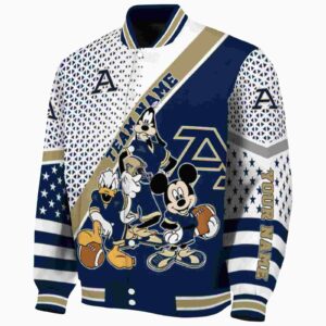 custom akron zips mickey donald goofy blue white jacket best selling jacketwow