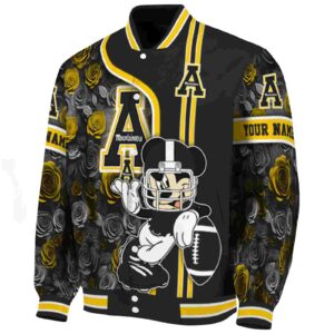 custom appalachian state mountaineers rose mickey black jacket best selling jacketwow