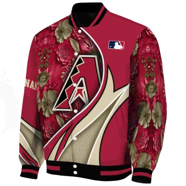custom arizona diamondbacks floral print red jacket best selling jacketwow