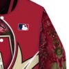 custom arizona diamondbacks floral print red jacket premium grade jacketwow