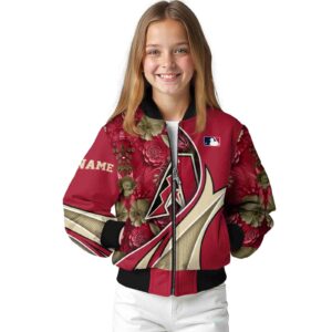 custom arizona diamondbacks floral print red jacket top rated jacketwow