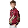 custom arizona diamondbacks floral print red jacket trendy jacketwow