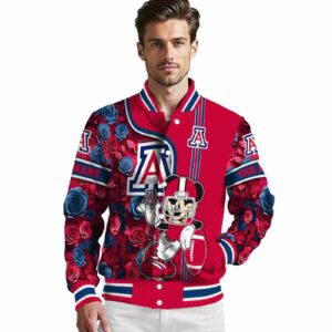 custom arizona wildcats rose mickey red jacket high quality jacketwow