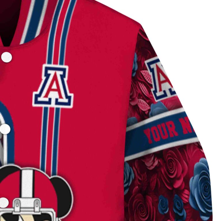 custom arizona wildcats rose mickey red jacket premium grade jacketwow