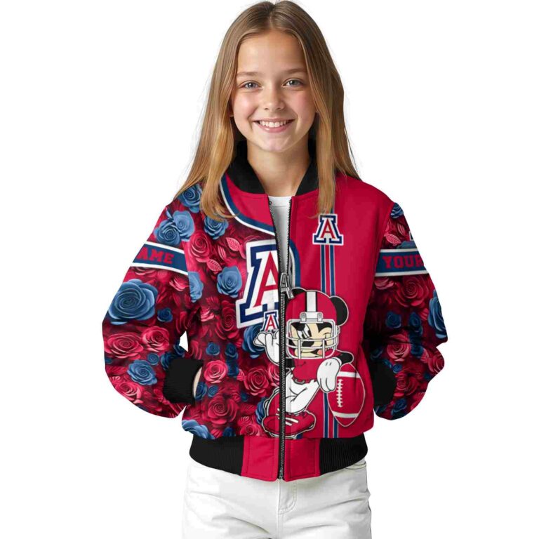 custom arizona wildcats rose mickey red jacket top rated jacketwow