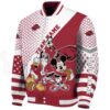 custom arkansas razorbacks mickey donald goofy red white jacket best selling jacketwow